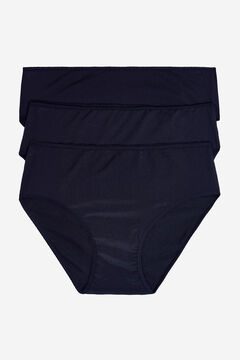 Womensecret 3 microfiber panties pack черный