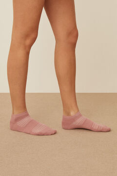 Womensecret Набор из 3 пар коротких носков белого цвета цветной