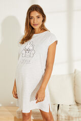 Womensecret Ночная рубашка миди Maternity серый