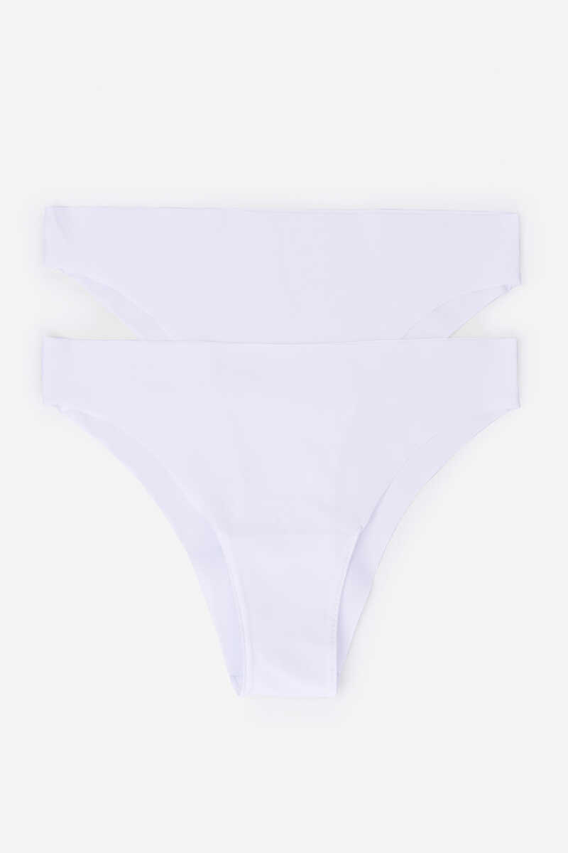 Womensecret 2 microfiber brazilian panties pack белый